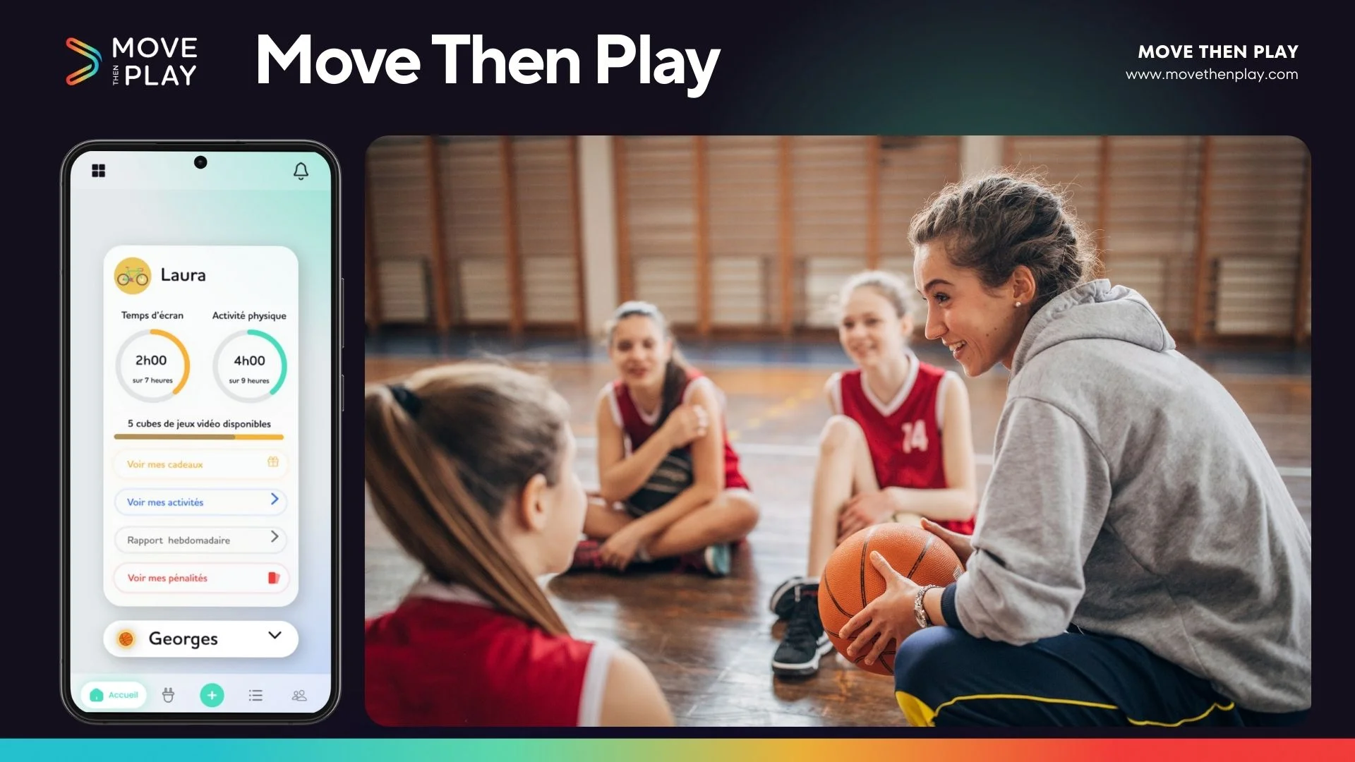 Coaching - équipe de sport Move Then Play Bouge Pour Jouer