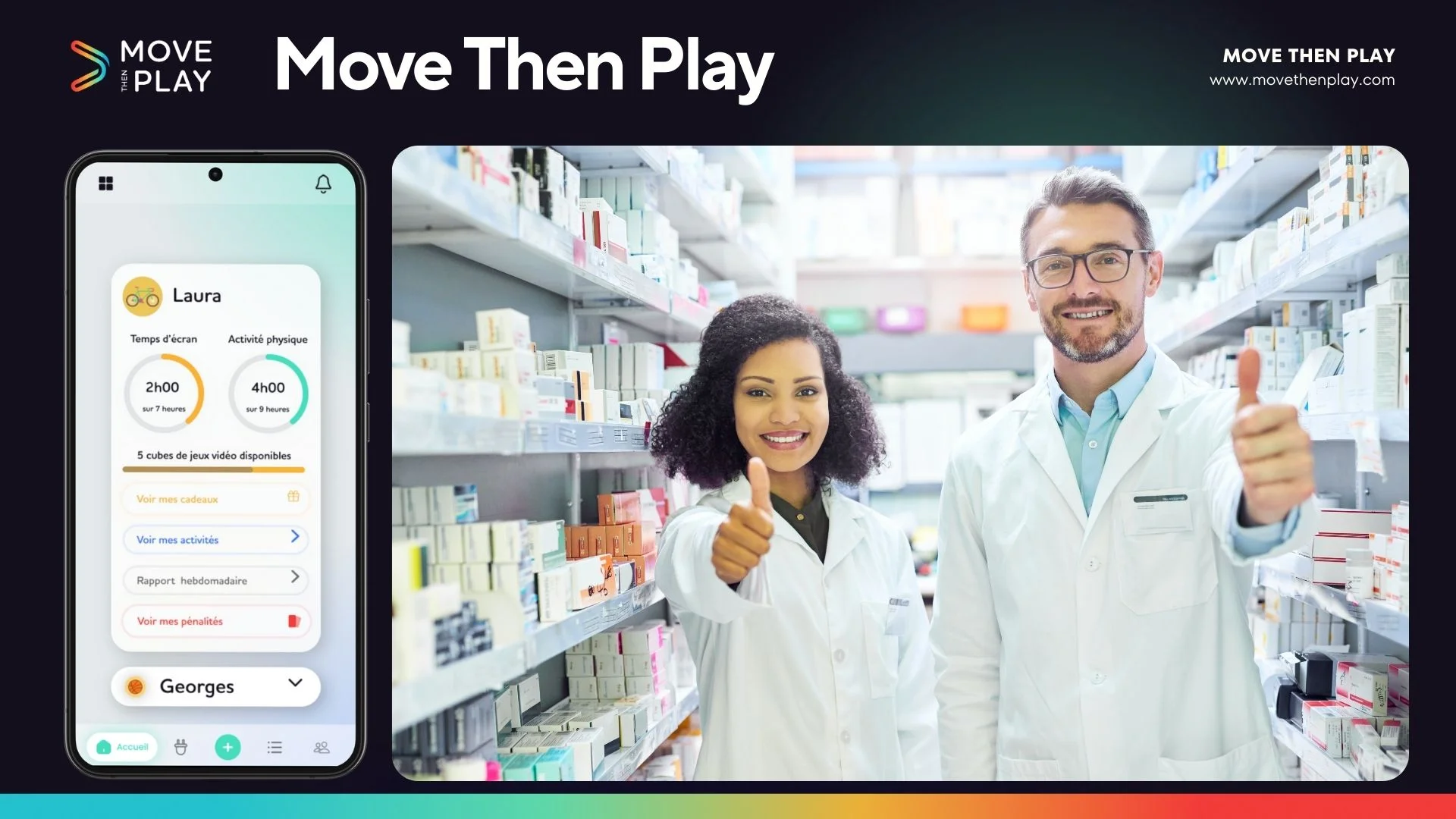 Les Avantages pour les Pharmaciens Move then Play